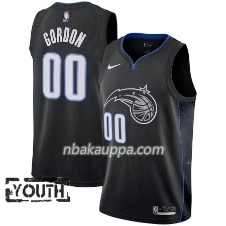 Orlando Magic Aaron Gordon 00 2018-19 Nike City Edition Musta Pelipaidat Swingman - Lasten